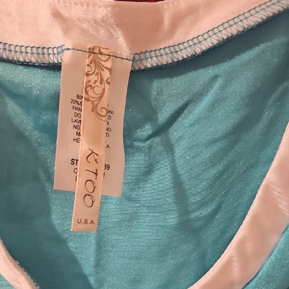 KToo New Women's Blue and White Sleeveless Cutout Dress Size Large - Picture 2 of 8